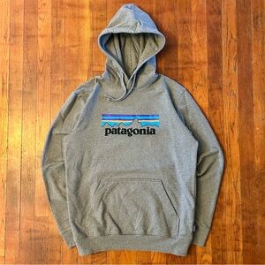 Patagonia Gorpcore Outdoor Big Logo Gray Uprisal Hoody Sweatshirt M